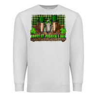 Dove Grey happy st. patrick's day horses with leprechaun hat and bandana Premium Sweatshirt - RanaPortraitStore