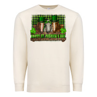 Sandshell happy st. patrick's day horses with leprechaun hat and bandana Premium Sweatshirt - RanaPortraitStore