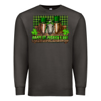 Smoke happy st. patrick's day horses with leprechaun hat and bandana Premium Sweatshirt - RanaPortraitStore