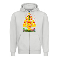 Dove Grey duck rubber duck christmas tree duckie and quack christmas 123 Zipper Hoodie - ArtMosaic