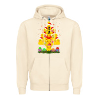 Sandshell duck rubber duck christmas tree duckie and quack christmas 123 Zipper Hoodie - ArtMosaic