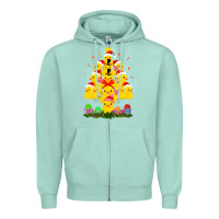 Seafoam duck rubber duck christmas tree duckie and quack christmas 123 Zipper Hoodie - ArtMosaic