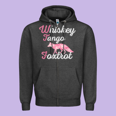 Whiskey Tango Foxtrot Military Womens Fun Wtf Quote T Shirt Zipper Hoodie Designed By Artmosaic