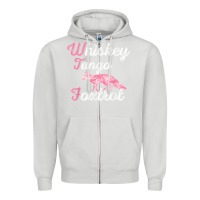 Dove Grey whiskey tango foxtrot military womens fun wtf quote t shirt Zipper Hoodie - ArtMosaic