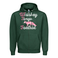 Sports Green whiskey tango foxtrot military womens fun wtf quote t shirt Zipper Hoodie - ArtMosaic