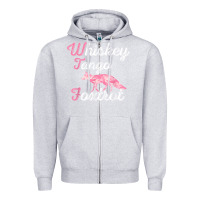 Heather Grey whiskey tango foxtrot military womens fun wtf quote t shirt Zipper Hoodie - ArtMosaic