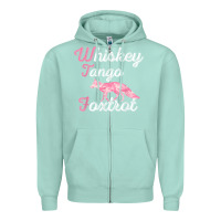 Seafoam whiskey tango foxtrot military womens fun wtf quote t shirt Zipper Hoodie - ArtMosaic