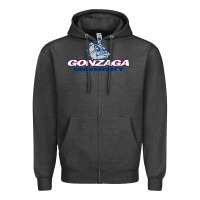 Charcoal Heather the gonzaga bulldogs Zipper Hoodie - ArtMosaic