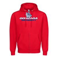 Red the gonzaga bulldogs Zipper Hoodie - ArtMosaic