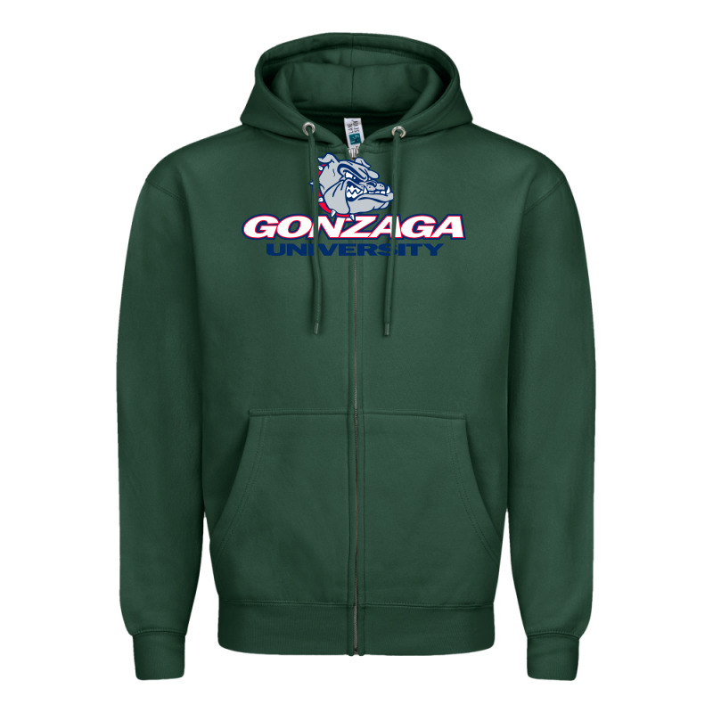 The Gonzaga Bulldogs Zipper Hoodie by ArtMosaic | Teevron
