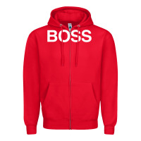 Red boss premium Zipper Hoodie - ArtMosaic