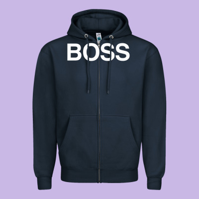Boss Premium Zipper Hoodie Designed By Artmosaic