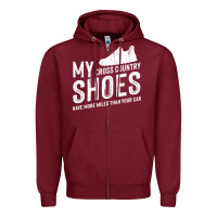 Burgundy cross country running   xc run runner pullover hoodie Zipper Hoodie - ArtMosaic