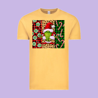 Green Christmas Gnome Vintage Tee Designed By Fadigitalartstudio