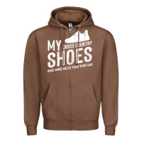 Chestnut cross country running   xc run runner pullover hoodie Zipper Hoodie - ArtMosaic