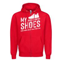 Red cross country running   xc run runner pullover hoodie Zipper Hoodie - ArtMosaic
