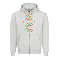 Dove Grey X-Country Design For Cross Country Runners and Coaches Zipper Hoodie - ArtMosaic
