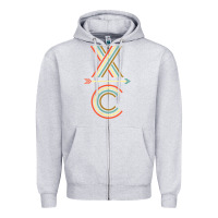 Heather Grey X-Country Design For Cross Country Runners and Coaches Zipper Hoodie - ArtMosaic