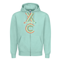 Seafoam X-Country Design For Cross Country Runners and Coaches Zipper Hoodie - ArtMosaic
