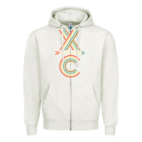 Oatmeal Heather X-Country Design For Cross Country Runners and Coaches Zipper Hoodie - ArtMosaic