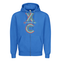 True Royal X-Country Design For Cross Country Runners and Coaches Zipper Hoodie - ArtMosaic
