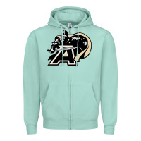 Seafoam army black knights Zipper Hoodie - ArtMosaic