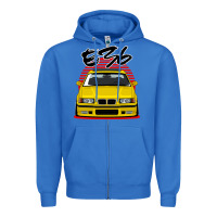 True Royal Yellow E36 Zipper Hoodie - ArtMosaic