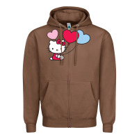 Chestnut kitty Zipper Hoodie - ArtMosaic