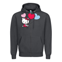 Smoke kitty Zipper Hoodie - ArtMosaic