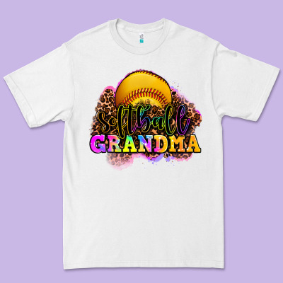 Softball Grandma Premium Tee Designed By Oliviacreatesart