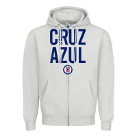 Dove Grey deportivo cruz azul t shirt Zipper Hoodie - ArtMosaic