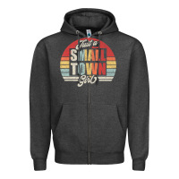 Charcoal Heather Limited Edition Retro Vintage Just A Small Town Girl Zipper Hoodie - ArtMosaic