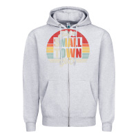 Heather Grey Limited Edition Retro Vintage Just A Small Town Girl Zipper Hoodie - ArtMosaic