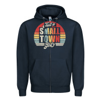 Navy Limited Edition Retro Vintage Just A Small Town Girl Zipper Hoodie - ArtMosaic