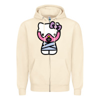 Sandshell hell kitty cute devil Zipper Hoodie - ArtMosaic