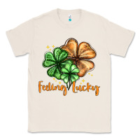 Natural Feeling lucky with clover Classic Tee - HowdyJamesFarm