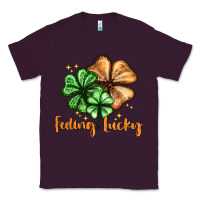 Plum Feeling lucky with clover Classic Tee - HowdyJamesFarm