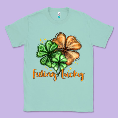 Feeling Lucky With Clover Classic Tee Designed By Howdyjamesfarm