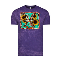 Cloud Purple pisces turquoise cowhide Vintage Tee - RanaPortraitStore