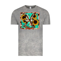Cloud Rock pisces turquoise cowhide Vintage Tee - RanaPortraitStore