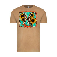Vintage Camel pisces turquoise cowhide Vintage Tee - RanaPortraitStore