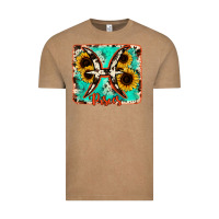 Vintage Coffee pisces turquoise cowhide Vintage Tee - RanaPortraitStore