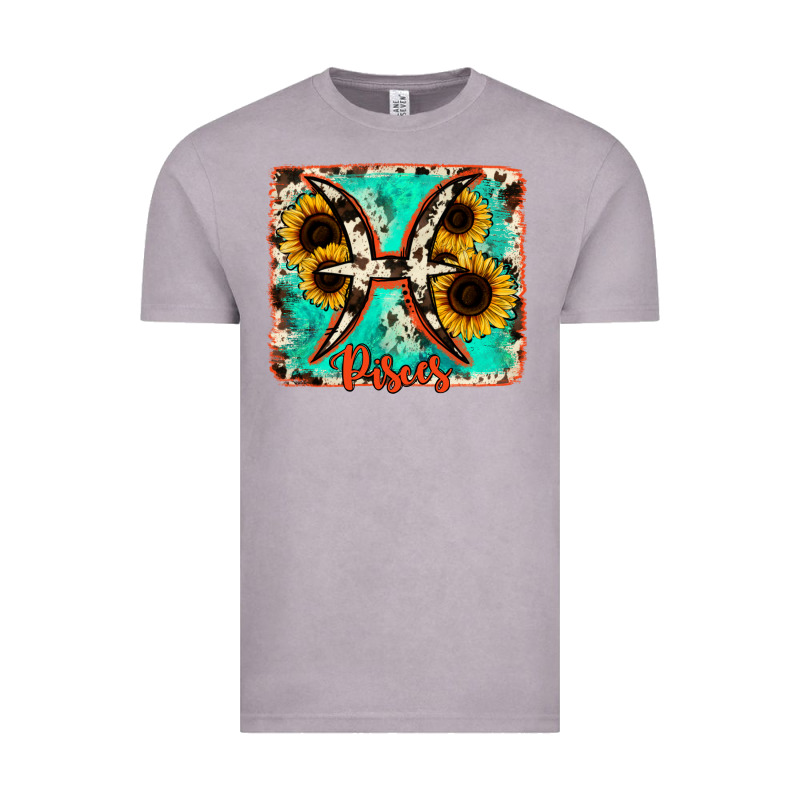 Pisces Turquoise Cowhide Vintage Tee by RanaPortraitStore | Teevron