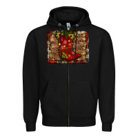 Black cowboy boots christmas Zipper Hoodie - JahusDesignShop
