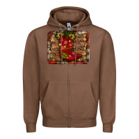 Chestnut cowboy boots christmas Zipper Hoodie - JahusDesignShop