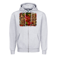 Heather Grey cowboy boots christmas Zipper Hoodie - JahusDesignShop