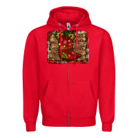 Red cowboy boots christmas Zipper Hoodie - JahusDesignShop