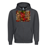 Smoke cowboy boots christmas Zipper Hoodie - JahusDesignShop