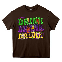 Chocolate Brown Drink drank drunk Mardi Gras Heavy Core Tee - HowdyJamesFarm