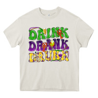 Cream Drink drank drunk Mardi Gras Heavy Core Tee - HowdyJamesFarm